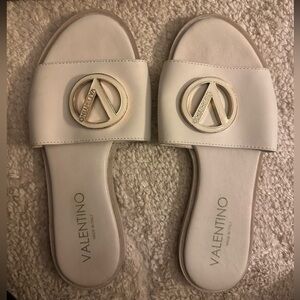 Valentino CalfSkin Slide Sandal